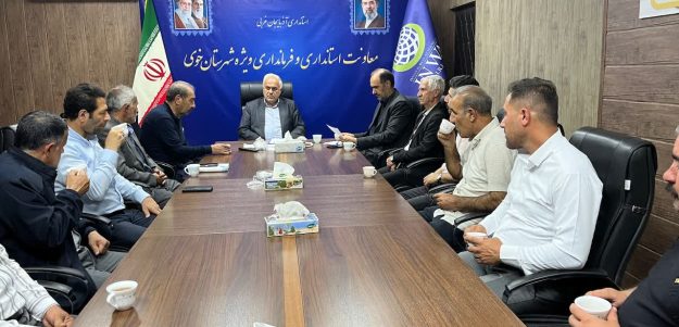 دیدار اعضای انجمن صنفی حمل‌ونقل کالای شمال استان با فرماندار ویژه خوی