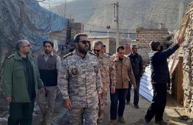 کمک‌رسانی جهادگران سپاه در مناطق زلزله‌زده خوی